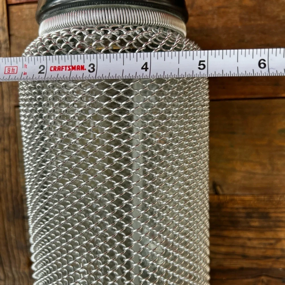 Vintage Classic Soda Siphon Seltzer Glass Bottle with Wire Mesh